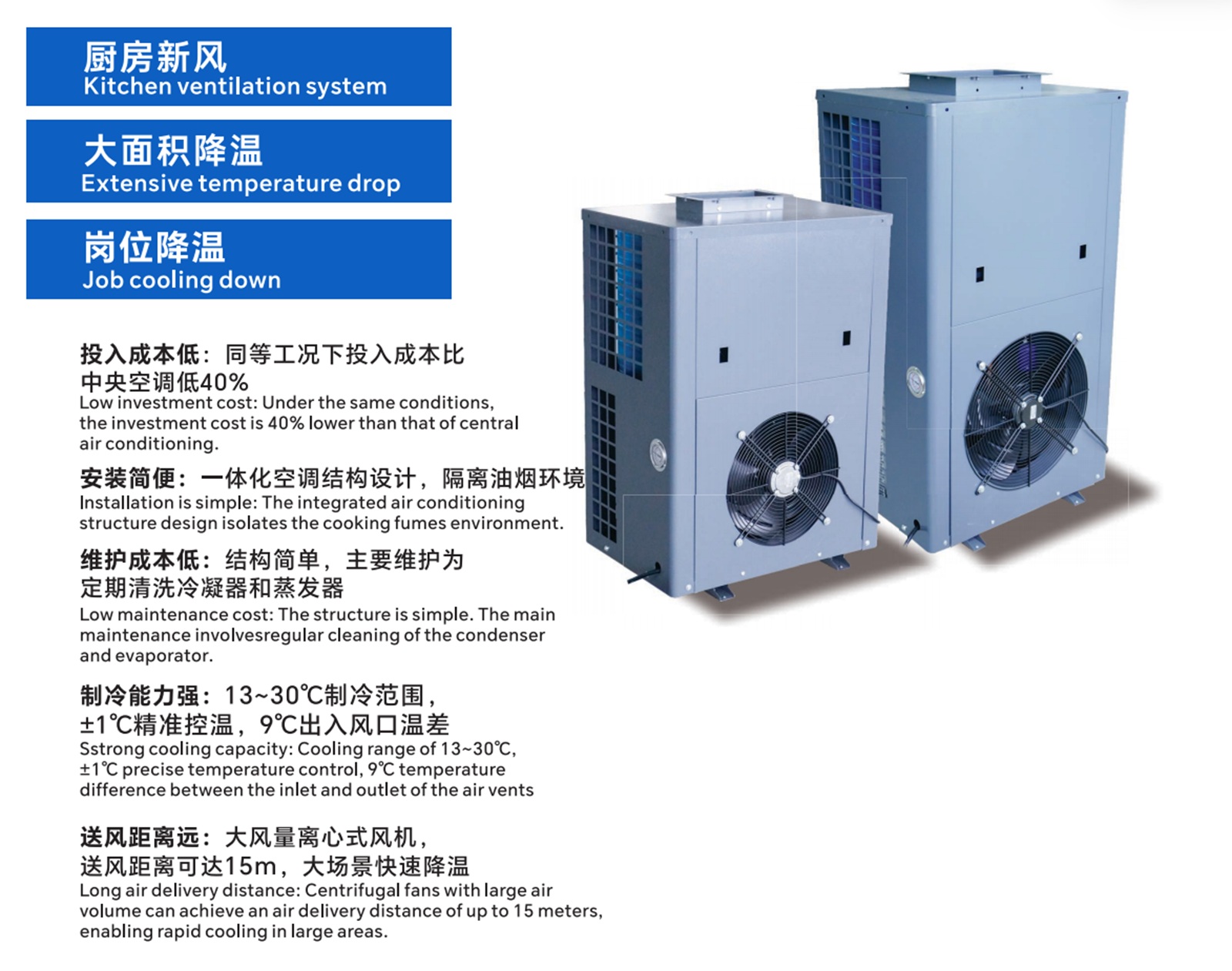 Kitchen AC 3HP Duct Oil-Resistant Air Conditioner - View 2