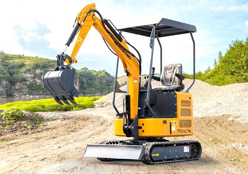 GTFI mini excavator with breaker attachment
